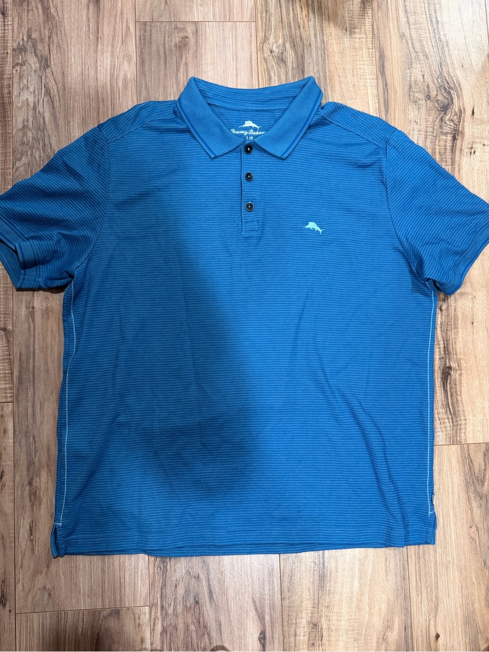 Tommy Bahama Blue Short-Sleeve Polo Shirt